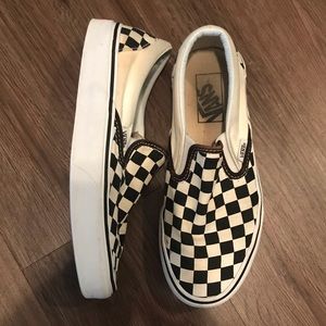 Checkerboard Slip-on Vans
